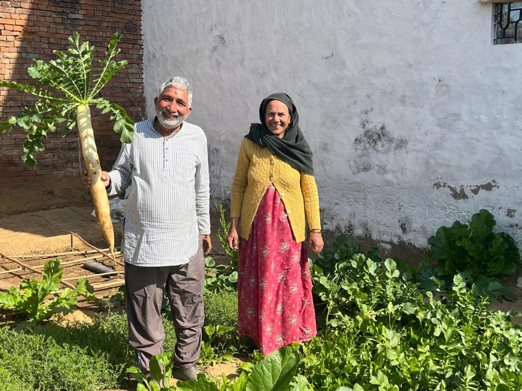 Founders of Basant Farms in the fields